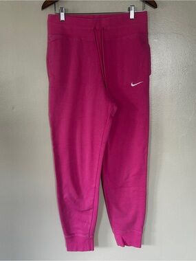 Nike Women’s Pink Fleece Jogger Sweatpants Size Medium